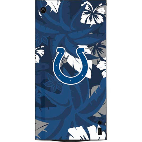 NFL Indianapolis Colts Tropical Print XBox Series X Digital Edition Console Skin