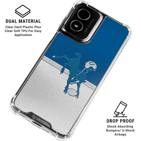 NFL Indianapolis Colts Vintage Moto G Power 5G (2024) Clear Case