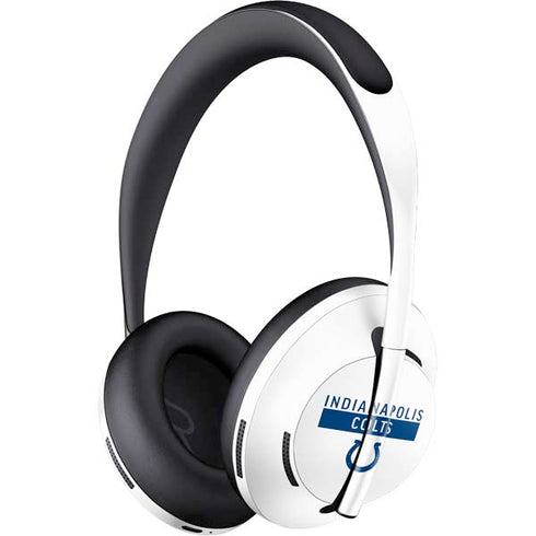 NFL Indianapolis Colts White Performance Series Bose Noise Cancelling Headphones 700 Skin