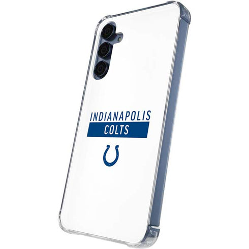 NFL Indianapolis Colts White Performance Series Galaxy A55 5G Clear Case