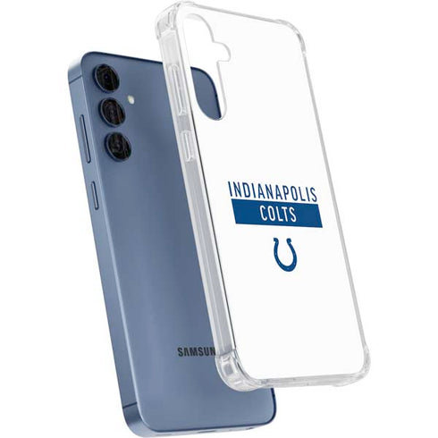 NFL Indianapolis Colts White Performance Series Galaxy A55 5G Clear Case