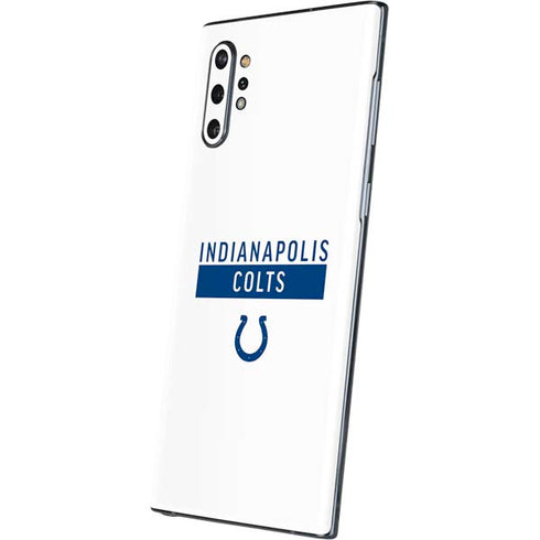 NFL Indianapolis Colts White Performance Series Galaxy Note 10 Plus Skin