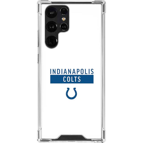NFL Indianapolis Colts White Performance Series Galaxy S23 Ultra Clear Case