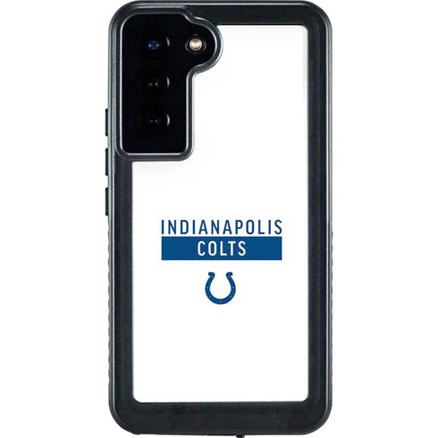NFL Indianapolis Colts White Performance Series Galaxy S24 Plus Waterproof Case