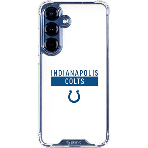 NFL Indianapolis Colts White Performance Series Galaxy S25 Clear Case