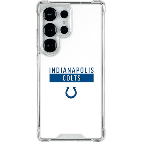 NFL Indianapolis Colts White Performance Series Galaxy S25 Ultra Clear Case