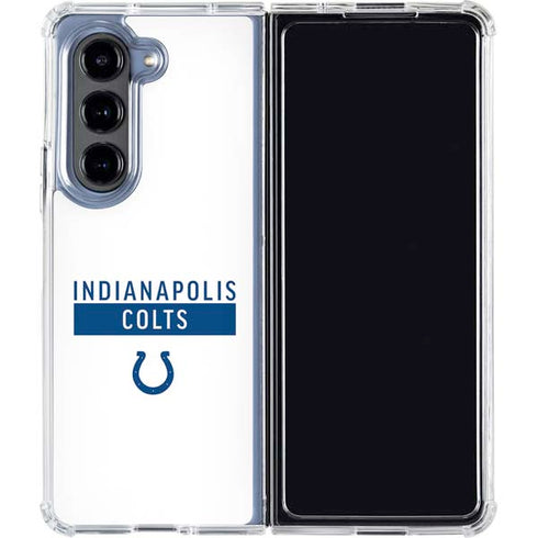 NFL Indianapolis Colts White Performance Series Galaxy Z Fold5 5G Clear Case
