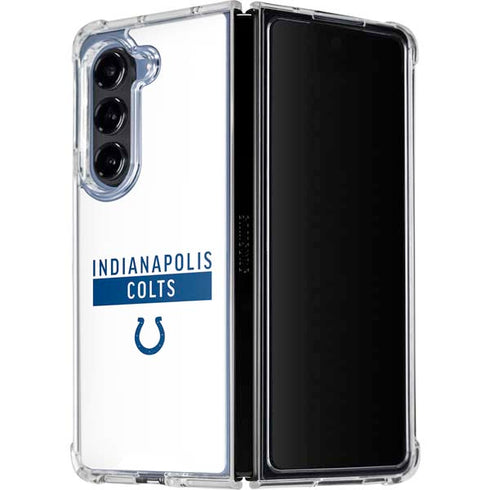 NFL Indianapolis Colts White Performance Series Galaxy Z Fold5 5G Clear Case