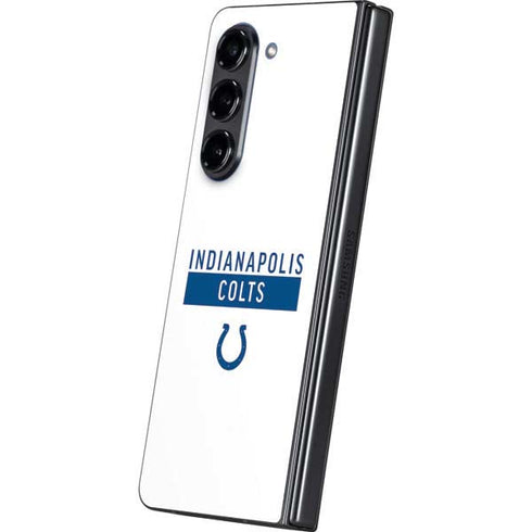 NFL Indianapolis Colts White Performance Series Galaxy Z Fold5 5G Skin