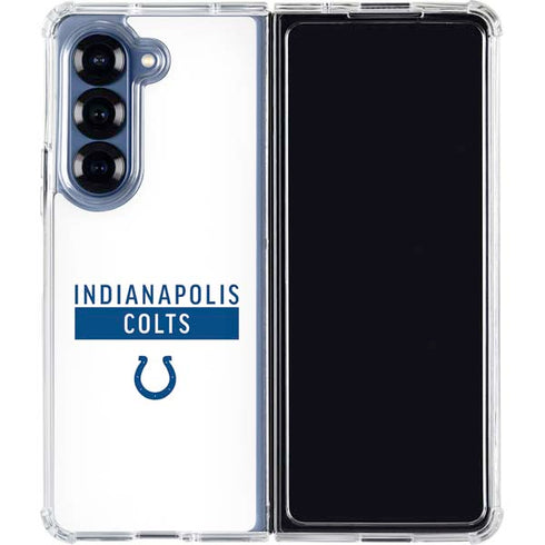 NFL Indianapolis Colts White Performance Series Galaxy Z Fold6 Clear Case