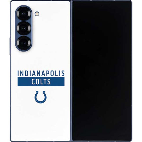 NFL Indianapolis Colts White Performance Series Galaxy Z Fold6 Skin