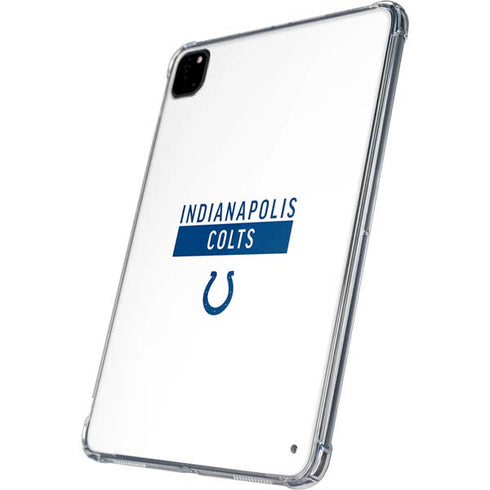 NFL Indianapolis Colts White Performance Series iPad Pro 11in (2024) Clear Case
