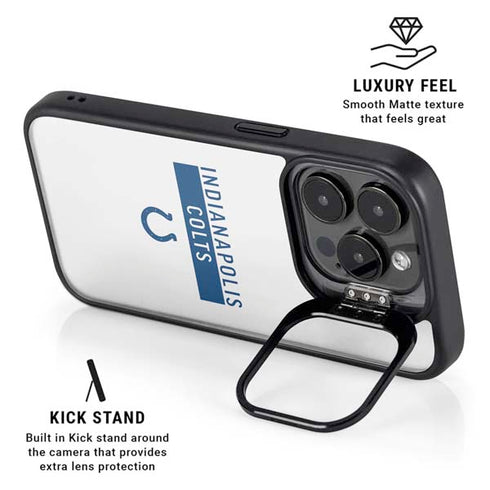 NFL Indianapolis Colts White Performance Series iPhone 13 Pro Max Kickstand Case