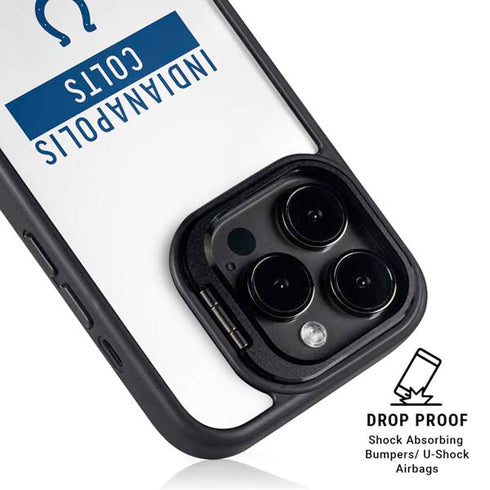 NFL Indianapolis Colts White Performance Series iPhone 14 Pro Max Kickstand Case