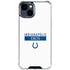 NFL Indianapolis Colts White Performance Series iPhone 15 Clear Case