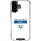 NFL Indianapolis Colts White Performance Series iPhone 16 Plus Clear Case