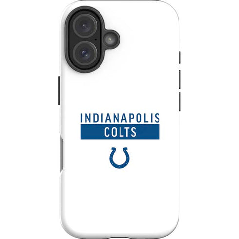 NFL Indianapolis Colts White Performance Series iPhone 16 Plus Impact Case