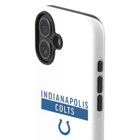 NFL Indianapolis Colts White Performance Series iPhone 16 Plus Impact Case