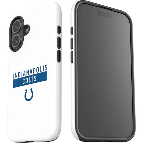 NFL Indianapolis Colts White Performance Series iPhone 16 Plus Impact Case