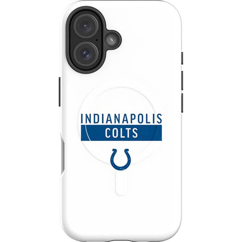 NFL Indianapolis Colts White Performance Series iPhone 16 Plus Magsafe Impact Case