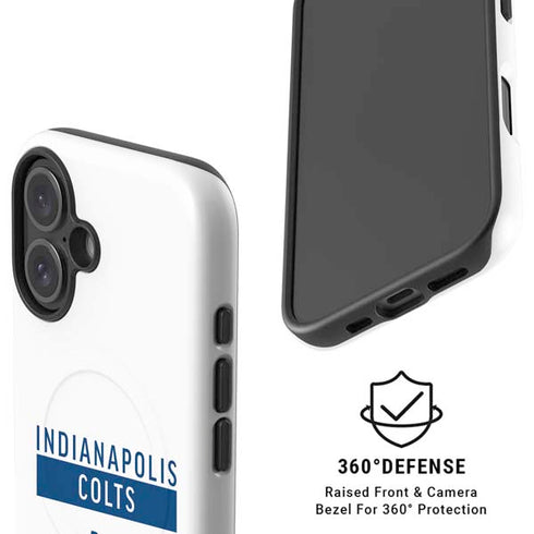 NFL Indianapolis Colts White Performance Series iPhone 16 Plus Magsafe Impact Case