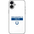 NFL Indianapolis Colts White Performance Series iPhone 16 Plus Skin