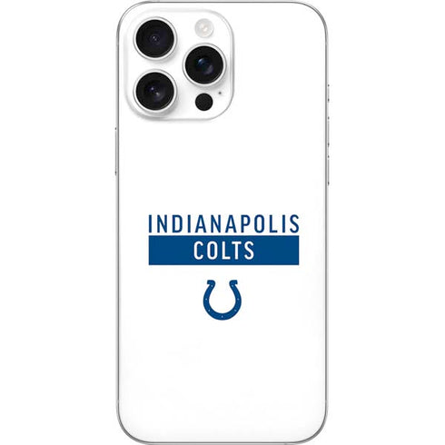 NFL Indianapolis Colts White Performance Series iPhone 16 Pro Max Skin