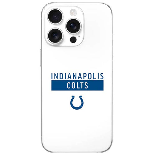 NFL Indianapolis Colts White Performance Series iPhone 16 Pro Skin