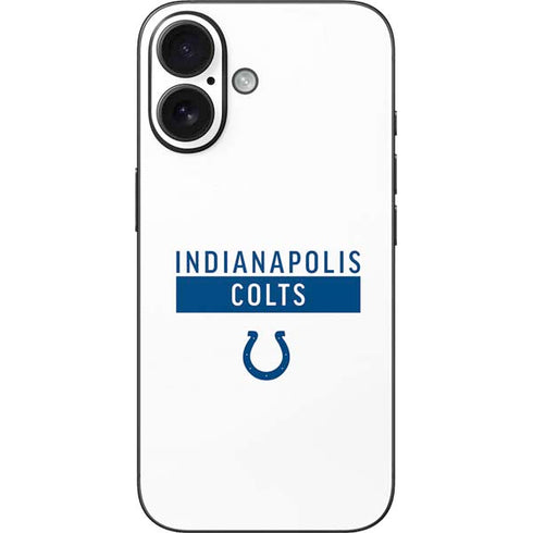 NFL Indianapolis Colts White Performance Series iPhone 16 Skin