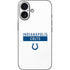 NFL Indianapolis Colts White Performance Series iPhone 16 Skin