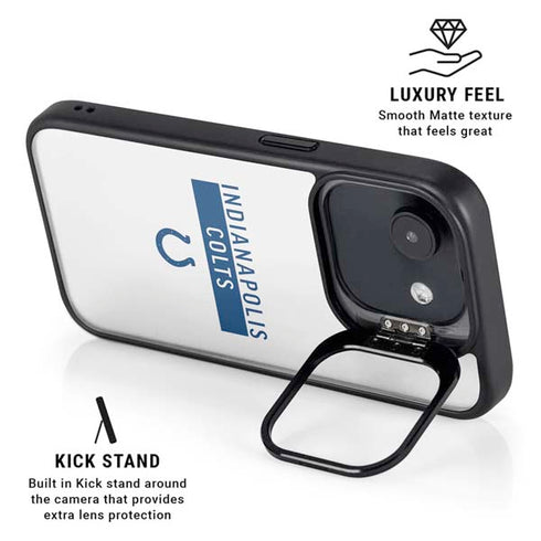 NFL Indianapolis Colts White Performance Series iPhone 16e Kickstand Case
