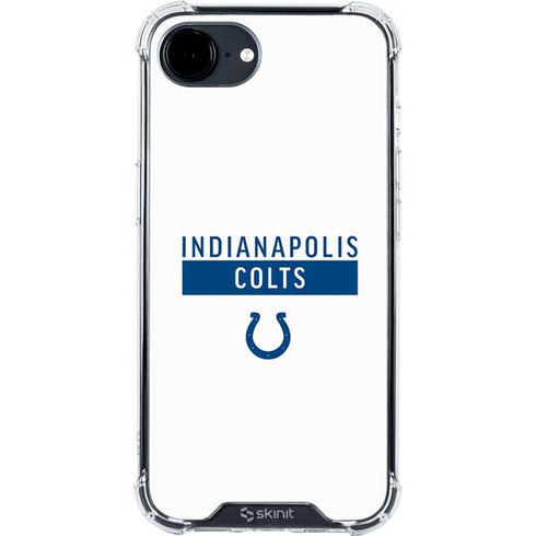 NFL Indianapolis Colts White Performance Series iPhone 16e Clear Case