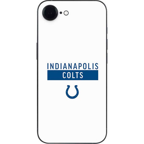 NFL Indianapolis Colts White Performance Series iPhone 16e Skin