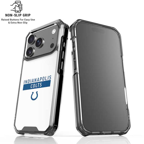 NFL Indianapolis Colts White Performance Series iPhone 18 Pro Clear Case