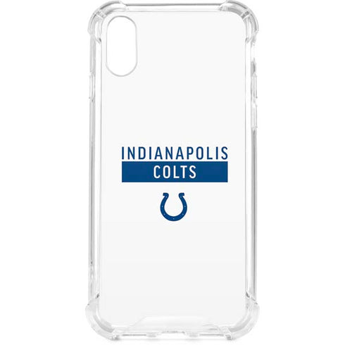 NFL Indianapolis Colts White Performance Series iPhone XS Clear Case