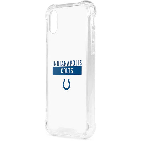 NFL Indianapolis Colts White Performance Series iPhone XS Clear Case