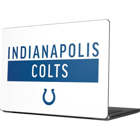 NFL Indianapolis Colts White Performance Series Apple MacBook Pro 14-inch Skin