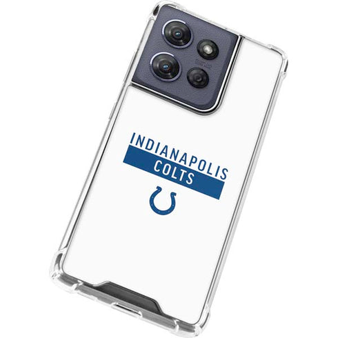 NFL Indianapolis Colts White Performance Series Moto G 5G (2025) Clear Case