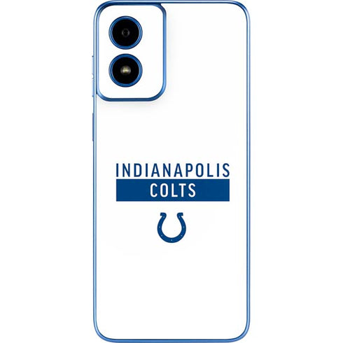 NFL Indianapolis Colts White Performance Series Moto G Play 4G (2024) Skin