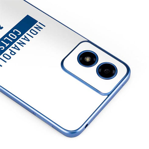 NFL Indianapolis Colts White Performance Series Moto G Play 4G (2024) Skin