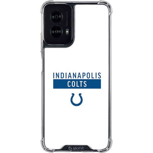 NFL Indianapolis Colts White Performance Series Moto G Power 5G (2024) Clear Case