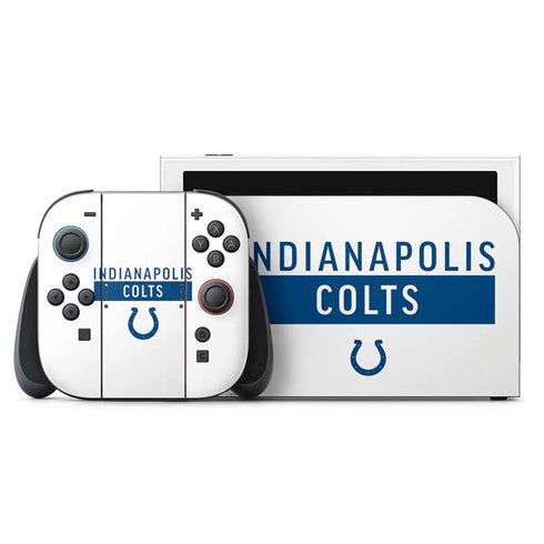 NFL Indianapolis Colts White Performance Series Nintendo Skins