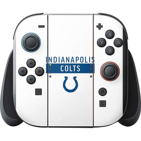 NFL Indianapolis Colts White Performance Series Nintendo Switch 2 (2025) with Joy-Con Skin
