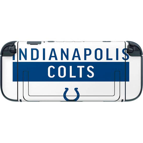 NFL Indianapolis Colts White Performance Series Nintendo Switch 2 (2025) with Joy-Con Skin