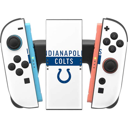 NFL Indianapolis Colts White Performance Series Nintendo Switch 2 (2025) Joy-Con Controller Skin