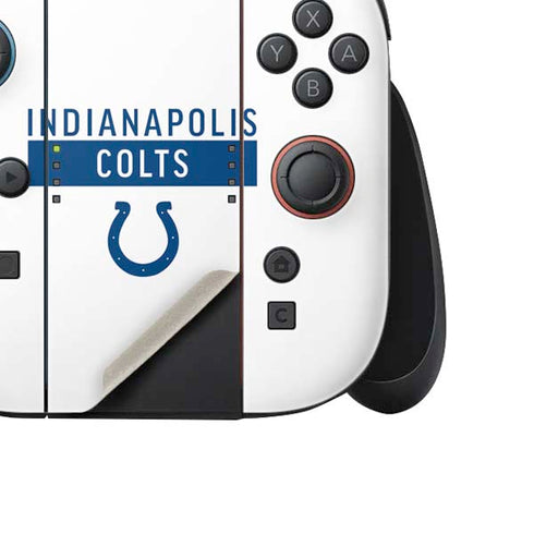 NFL Indianapolis Colts White Performance Series Nintendo Switch 2 (2025) Joy-Con Controller Skin