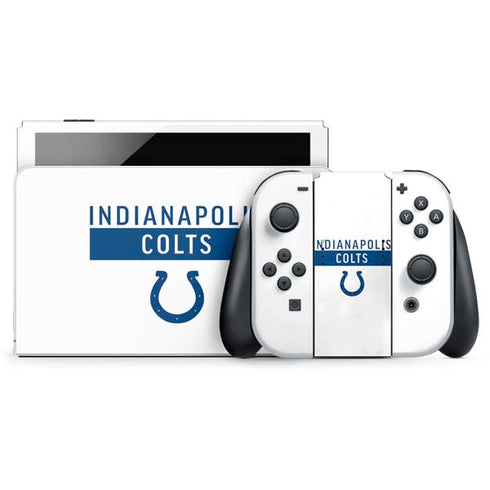 NFL Indianapolis Colts White Performance Series Nintendo Skins