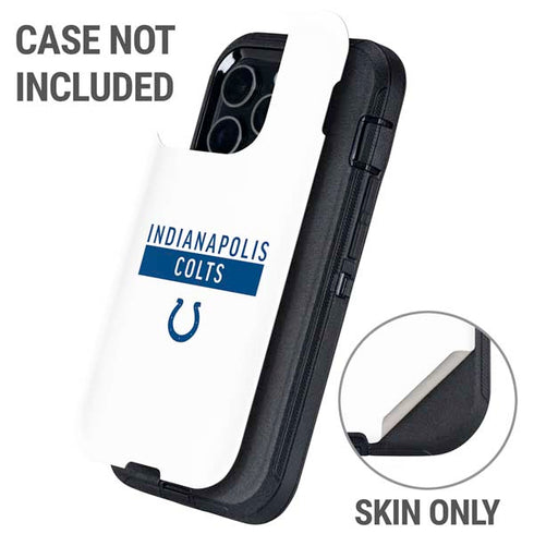 NFL Indianapolis Colts White Performance Series Otterbox Defender iPhone Skin