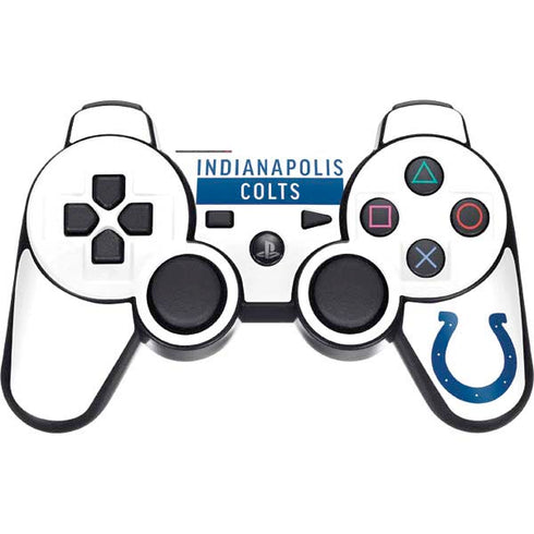 NFL Indianapolis Colts White Performance Series PS3 Dual Shock wireless controller Skin