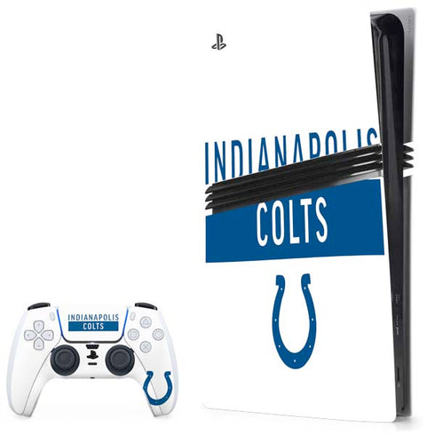 NFL Indianapolis Colts White Performance Series PlayStation PS5 Skins